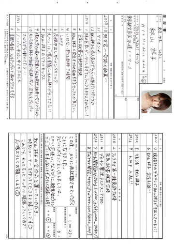 秋山祥子履歴書POP